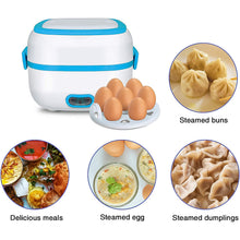 3-in-1 Electric Lunch Box – Food Warmer, Cooker & Steamer with Stainless Steel Bowls | Perfect for Office, School & Travel