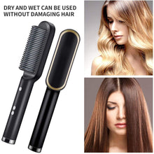 Professional Hair Straightener Brush – Anti-Frizz, Fast Heating & Adjustable Temperature