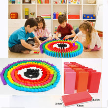 120-Piece Wooden Dominoes Set – Multicolor Building Blocks for Kids & Family Fun