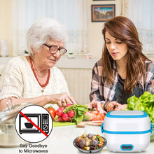 3-in-1 Electric Lunch Box – Food Warmer, Cooker & Steamer with Stainless Steel Bowls | Perfect for Office, School & Travel