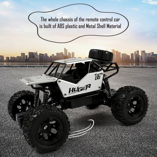 1:18 Scale Rock Crawler Monster RC Truck – All-Terrain Stunt Racing Car (Rechargeable)