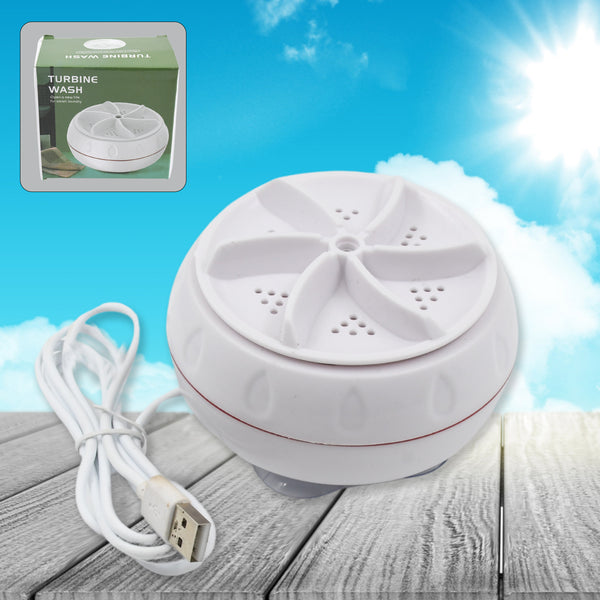 Portable USB Turbine Washing Machine – Mini Laundry Cleaner for Clothes & Travel