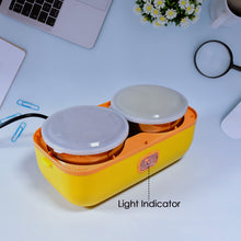 2-Layer Electric Lunch Box for Office | Portable Food Warmer | 4 Stainless Steel Containers | Leak-Proof & BPA-Free