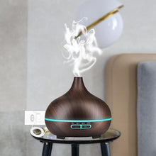 Electric Ultrasonic Aromatherapy Humidifier - Cool Mist, 500ML, BPA-Free, 7 LED Colors, Auto-Off, Remote Control for Home & Office