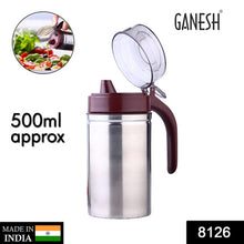 Stainless Steel Oil Dispenser (500ML) | Leak-Proof & BPA-Free with Small Nozzle for Easy Pouring