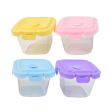 Plastic Food Storage Containers with Lids | 4-Piece Set (500ML) | Leak-Proof, Microwave & Freezer Safe