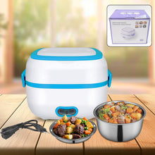 3-in-1 Electric Lunch Box – Food Warmer, Cooker & Steamer with Stainless Steel Bowls | Perfect for Office, School & Travel