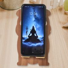 Wooden Cartoon Mobile Stand – Cute Bear-Shaped Desk Holder for Smartphones | Fun & Portable