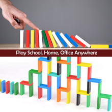 120-Piece Wooden Dominoes Set – Multicolor Building Blocks for Kids & Family Fun