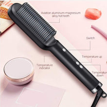 Professional Hair Straightener Brush – Anti-Frizz, Fast Heating & Adjustable Temperature